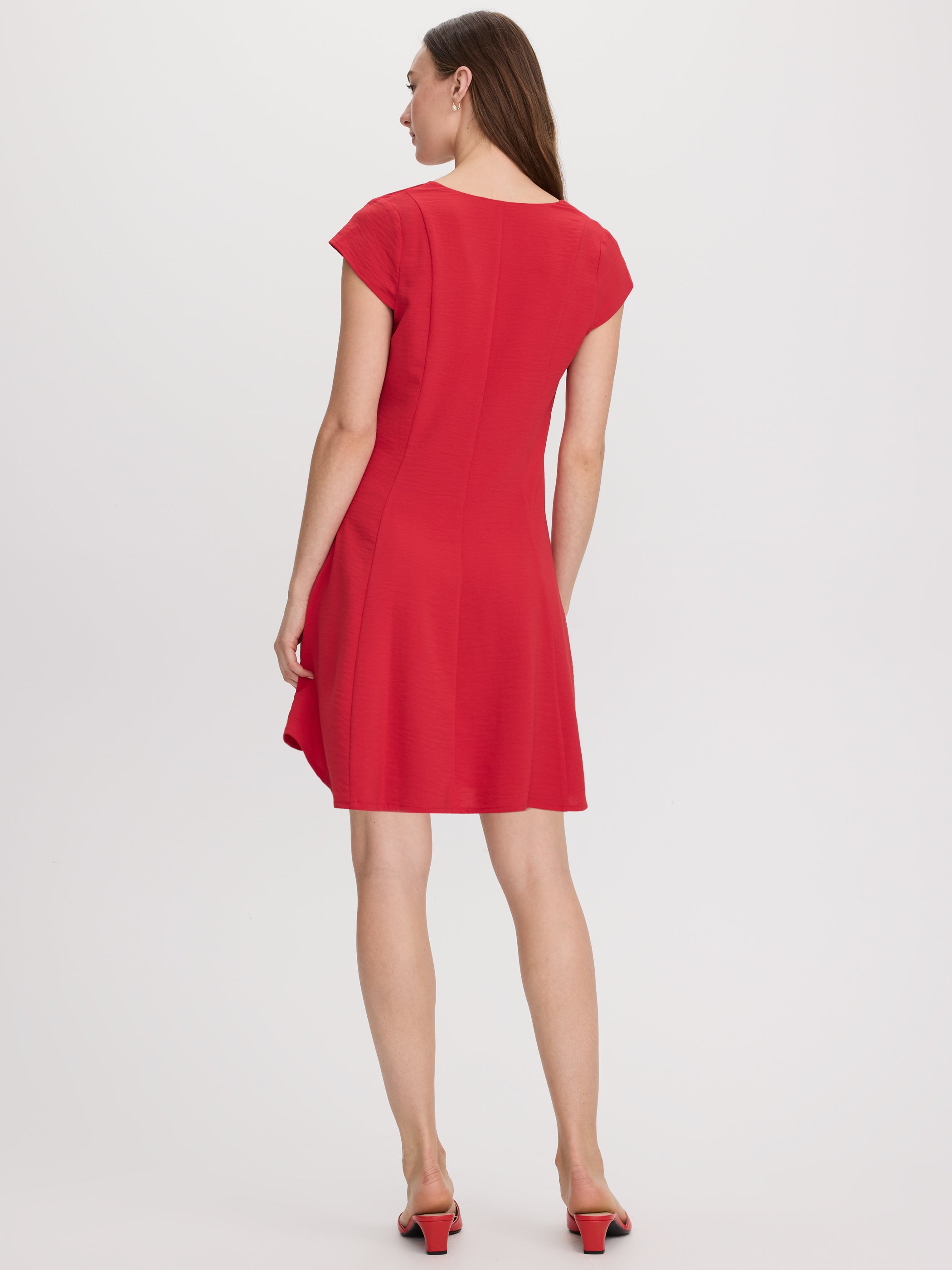 Shortsleeve V-Neck Dress