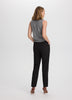 High-Rise Straight Woven Pant with Pleats – Ladies Collection