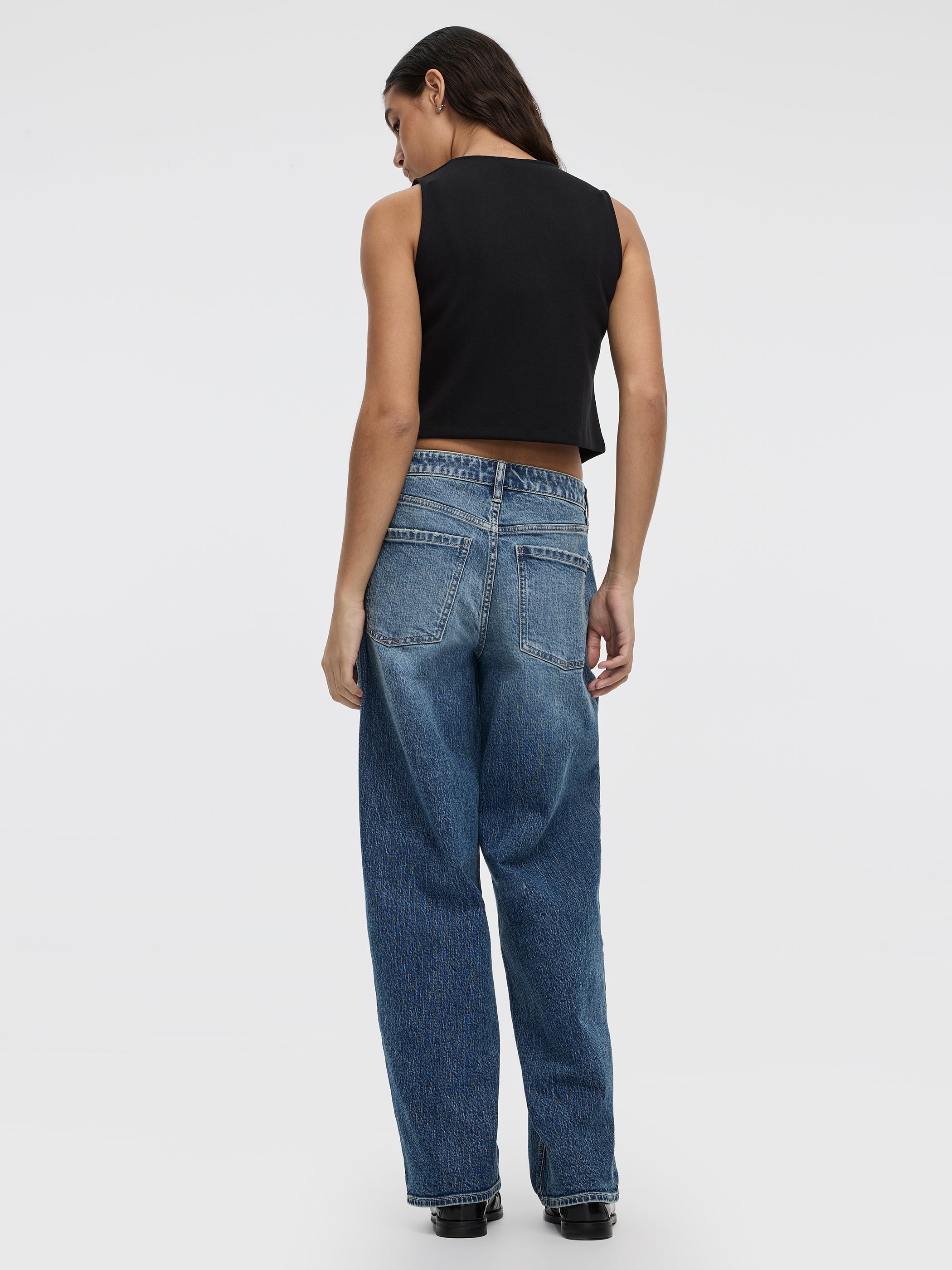 Veste sans manches à col rond