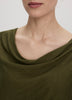 Long-Sleeve Cowl-Neck Loose Sweater