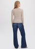 Striped Long-Sleeve Crew-Neck Ribbed T-Shirt - R Essentials
