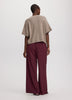 Cashmere-Blend Short-Sleeve Crew-Neck Loose Sweater