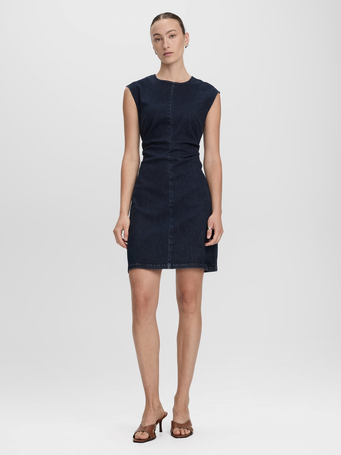 Sleeveless Mini Denim Dress