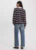 Striped Long-Sleeve Rugby-Style Top