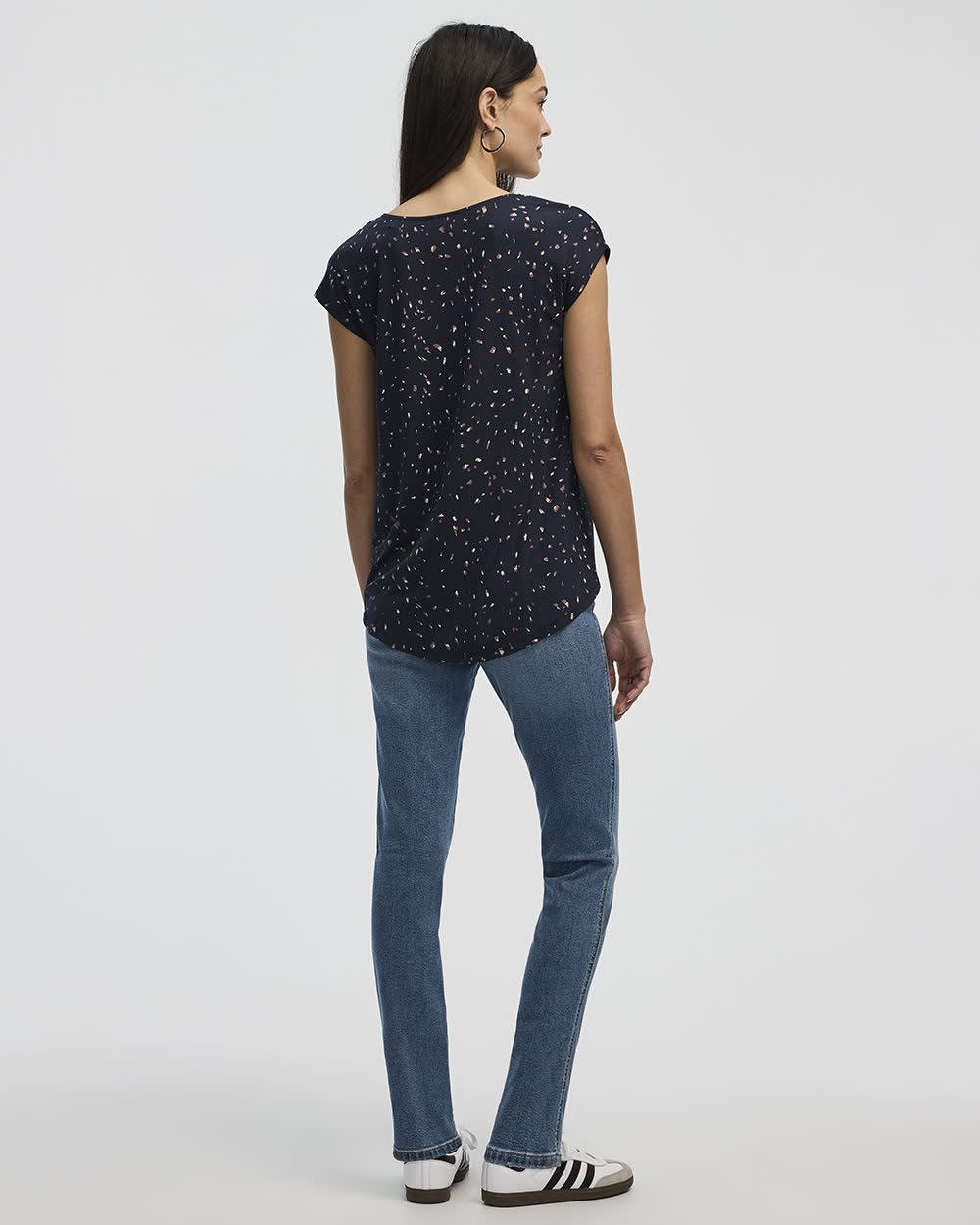 Extended-Sleeve V-Neck Tunic