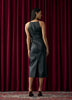 Faux Leather Midi Dress