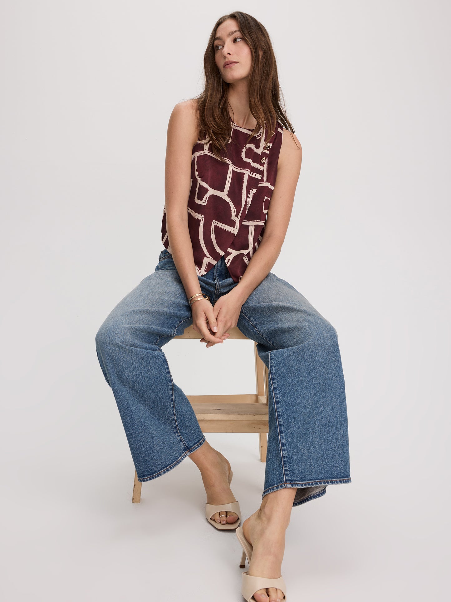 Sleeveless Wrap Top