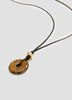 Collier court en corde avec oeil de tigre