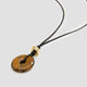Collier court en corde avec oeil de tigre