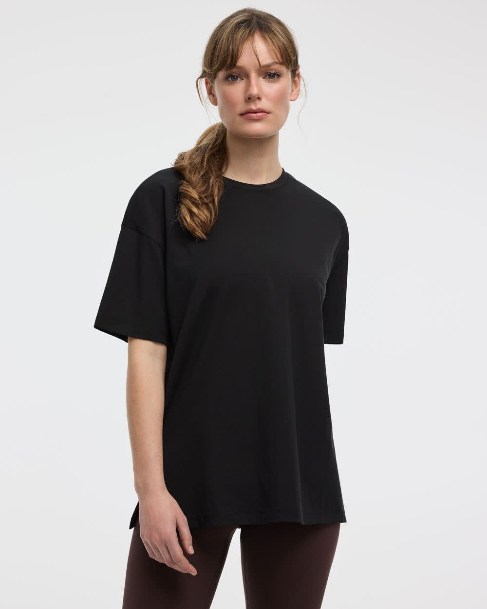 T-shirt Boyfriend à col rond