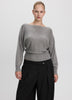 Merino-Blend Long-Sleeve Off-the-Shoulder Sweater