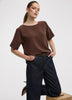 Crew-Neck T-Shirt Blouse