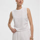 Short-Sleeve Crew-Neck Tee with Shirred Sides