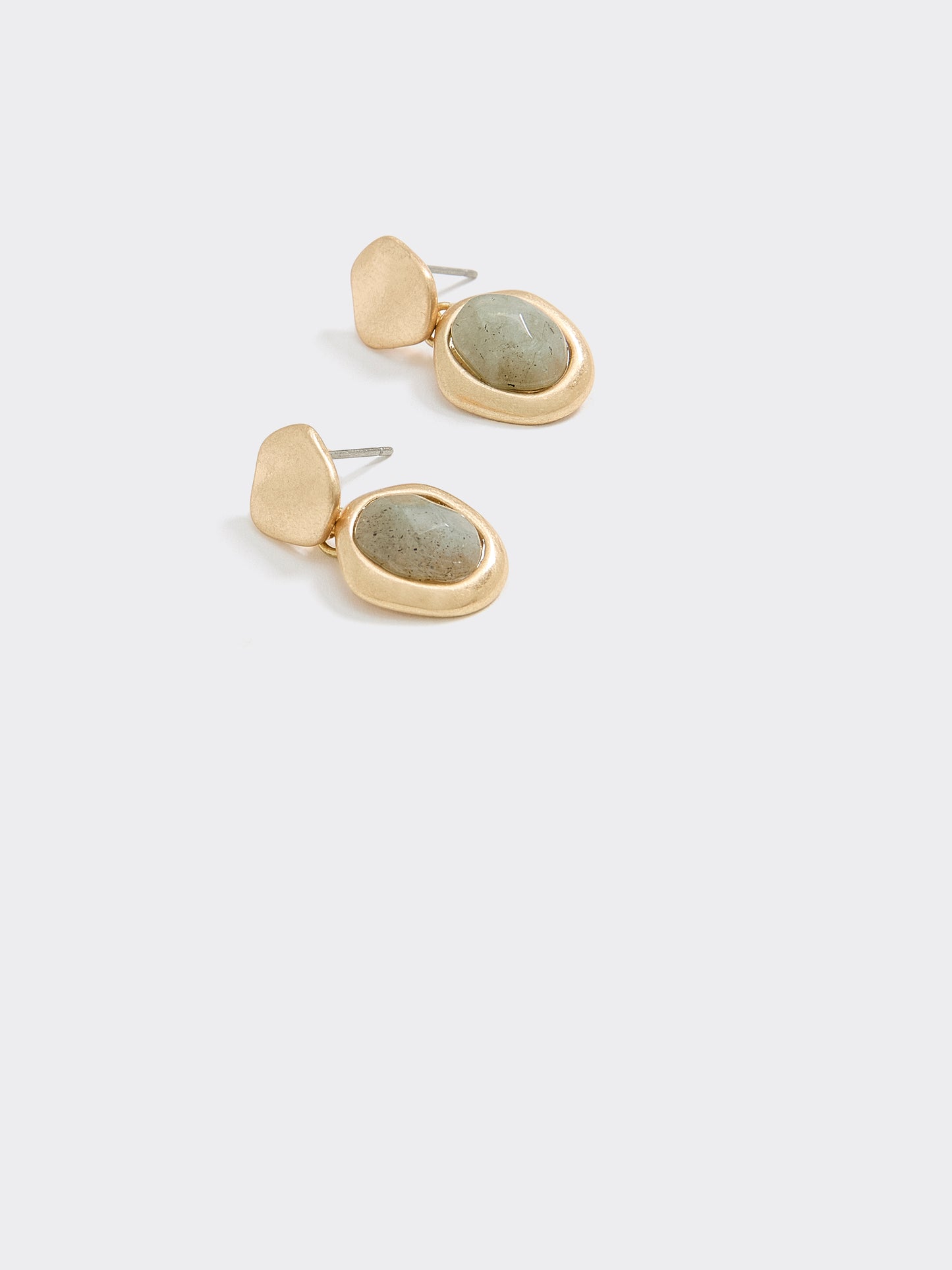Stone Pendant Earrings