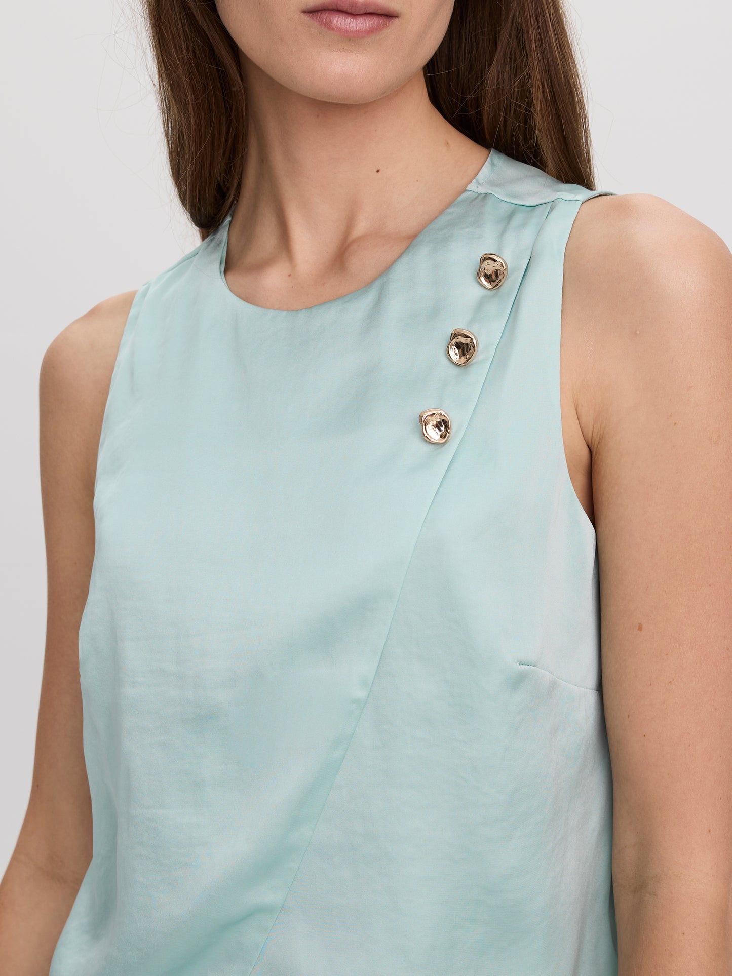 Sleeveless Wrap Top