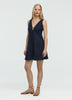Sleeveless V-Neck Mini Dress with Seashell