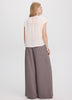 Short-Sleeve Crew-Neck Blouse