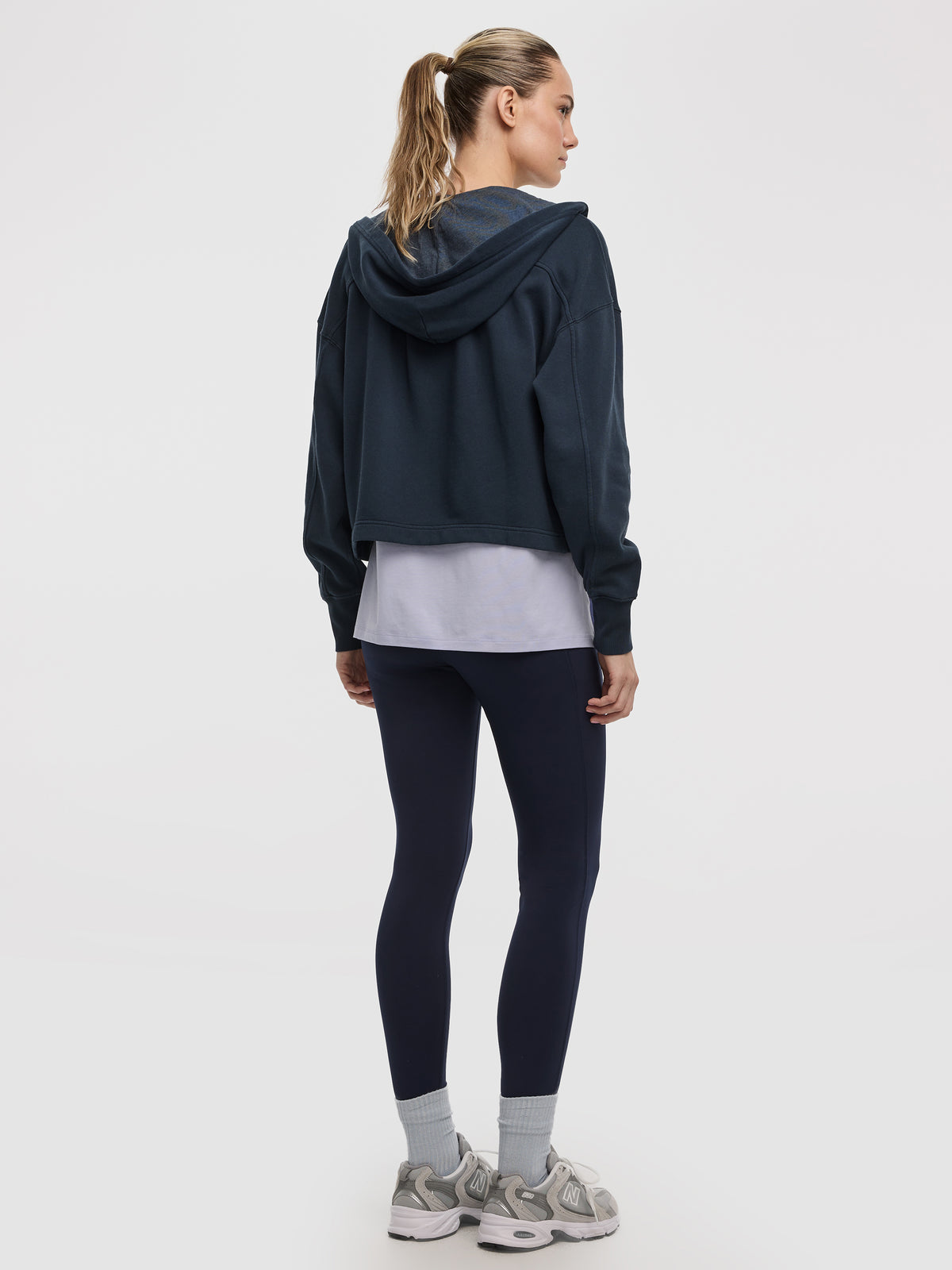 Hooded French Terry Jacket - Hyba