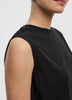 Crew-Neck Tank with Bubble Hem