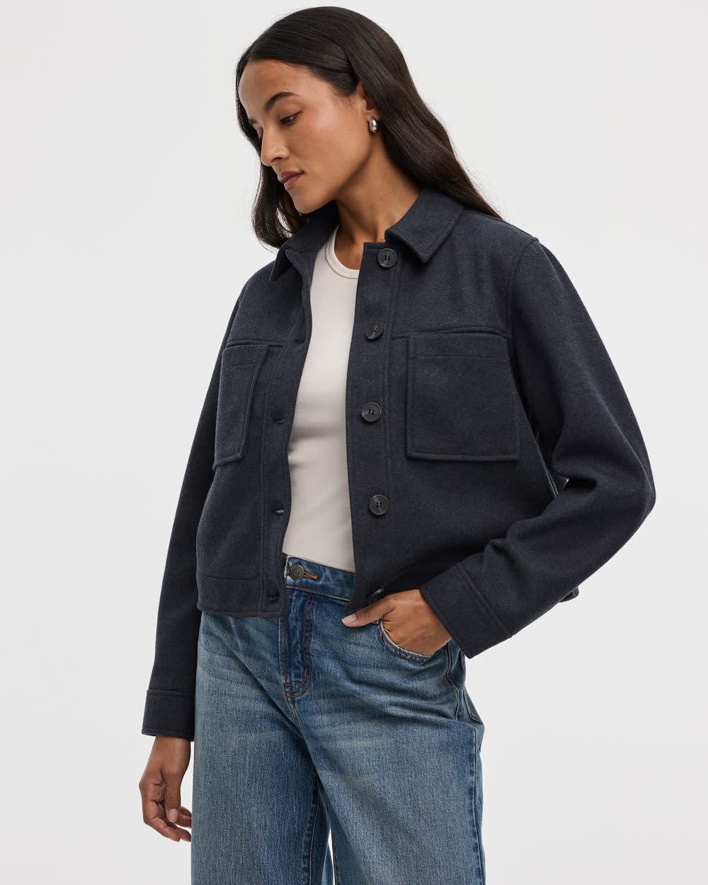 Short Shacket with Pockets