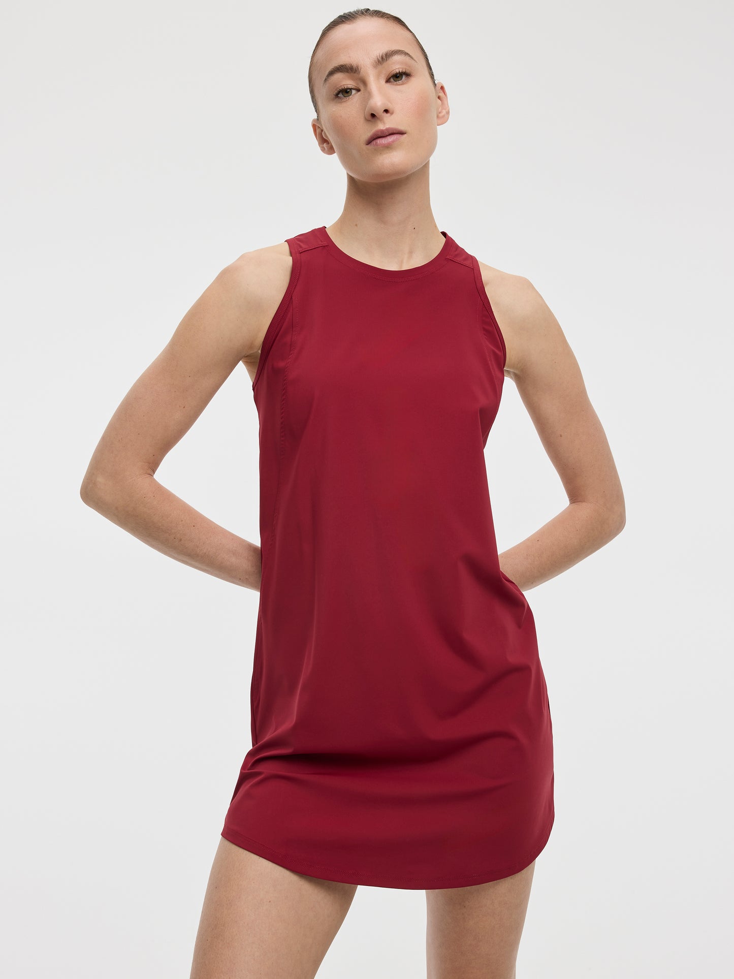 Sleeveless Crew-Neck Dress - Hyba