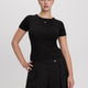 Fitted Crew-Neck Ribbed T-Shirt