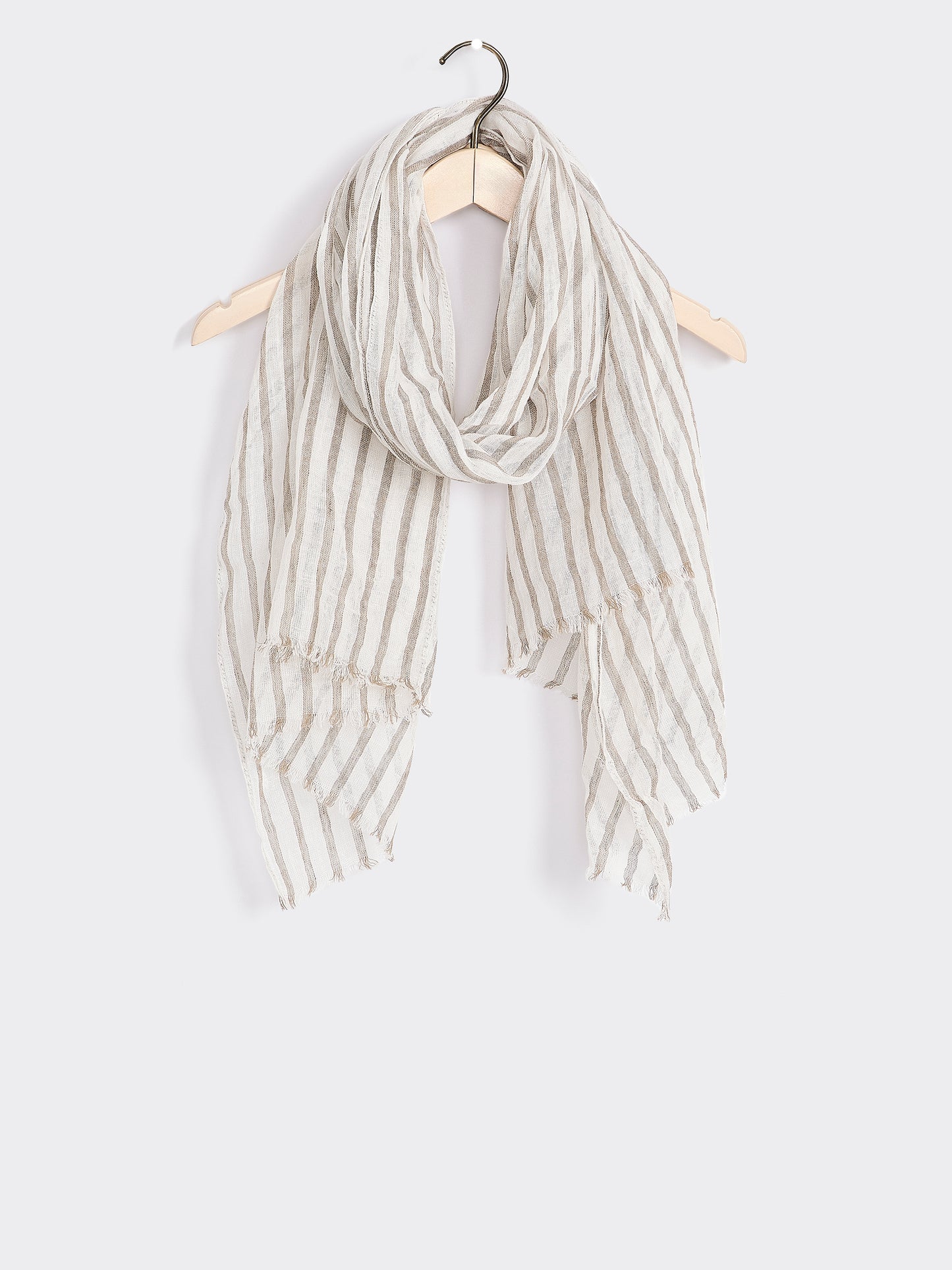 Linen-Blend Oblong Scarf