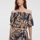 Short-Sleeve Off-the-Shoulder Blouse