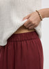 Wide-Leg High-Rise Pull-On Piqué Pant
