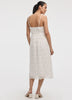 Sleeveless Midi Eyelet Dress with Sweetheart Neckline