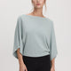 Dolman-Sleeve Boat-Neck Top