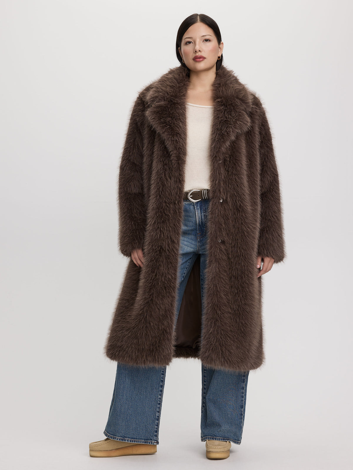 Long Faux Fur Coat