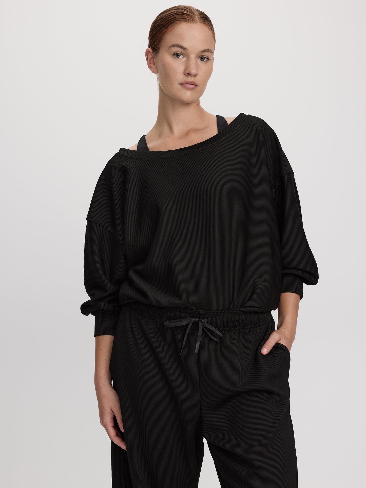 Long-Sleeve Off-the-Shoulder Top