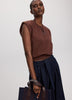 Sleeveless Crew-Neck Sweater Vest