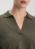 Long-Sleeve Sweater with Johnny Collar - R Essentials