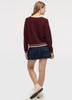 Long-Sleeve V-Neck Buttoned-Down Cardigan