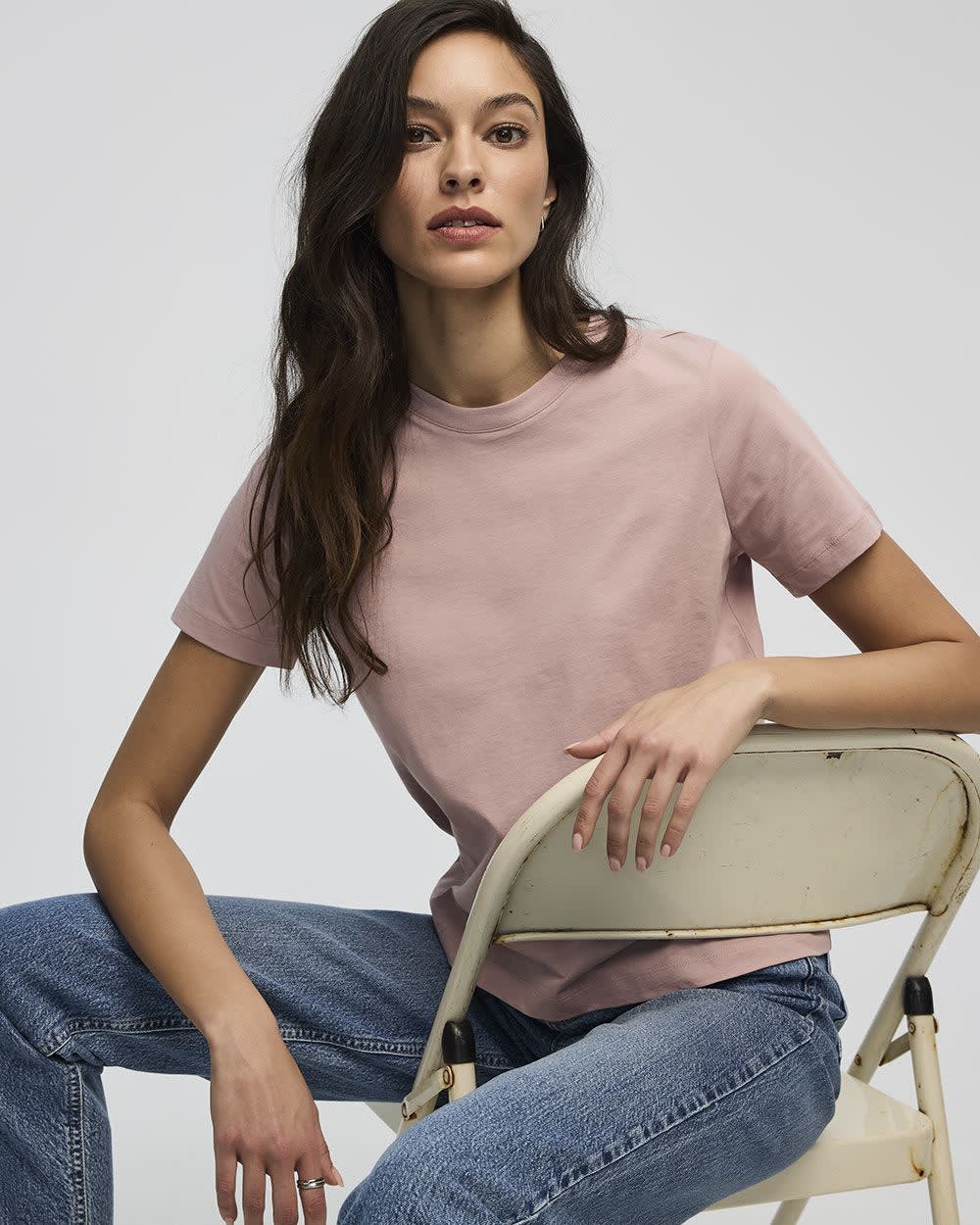 Boyfriend Crew Neck T-Shirt - R Essentials