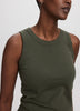 Ribbed Crew-Neck Tank - R Essentials