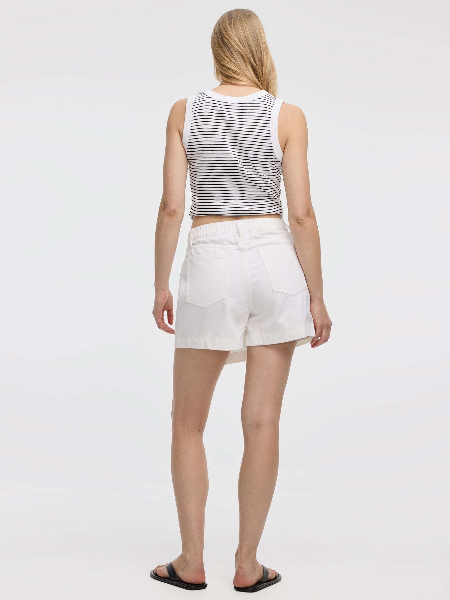 Flowy Denim Wrap Skort