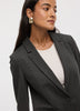 Fitted One-Button Knit Blazer - The Modern Stretch (R)