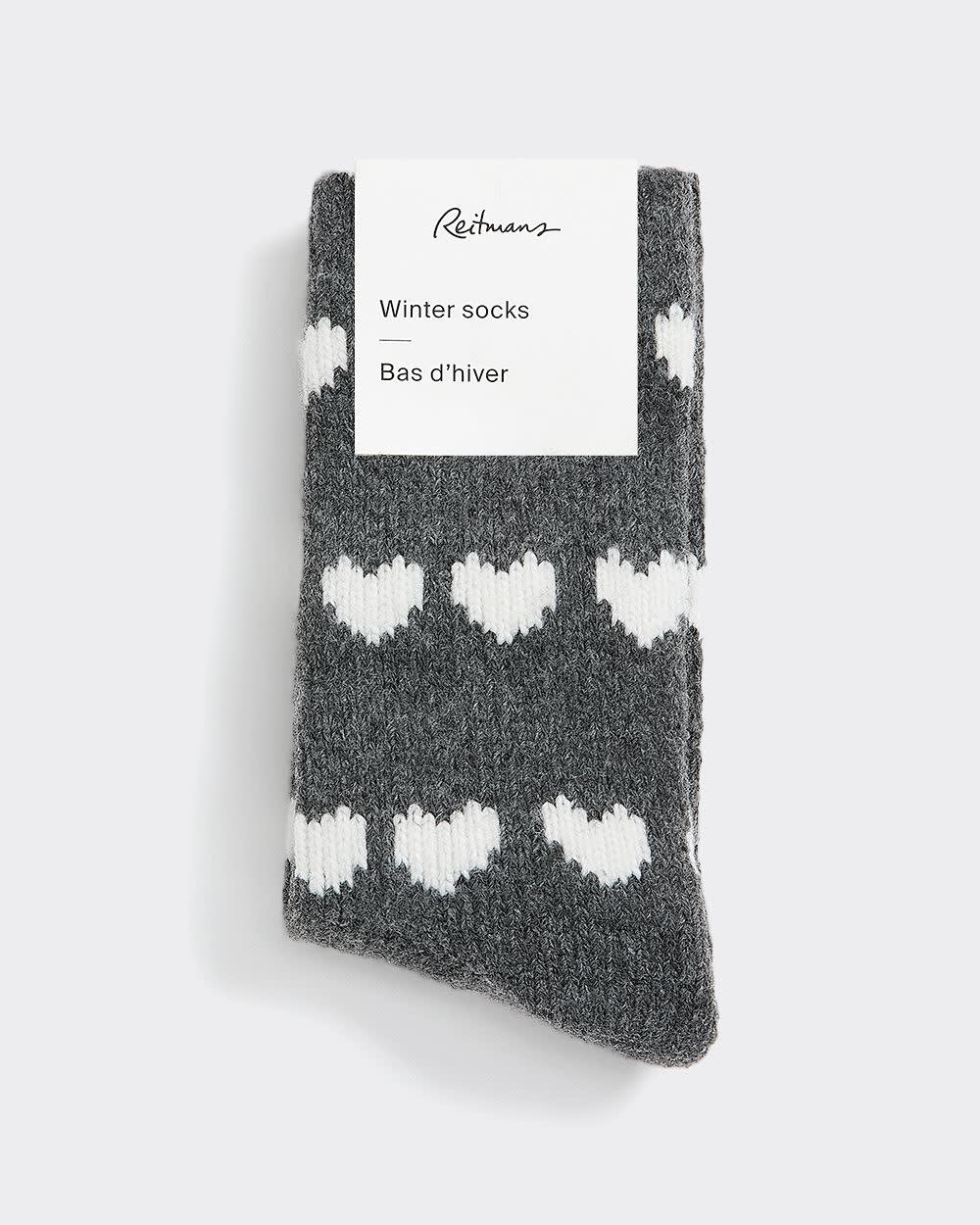 Winter Socks with Hearts