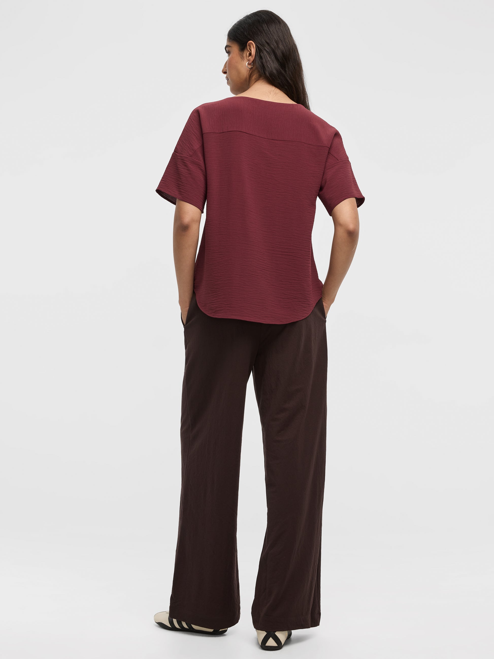 Crew-Neck T-Shirt Blouse
