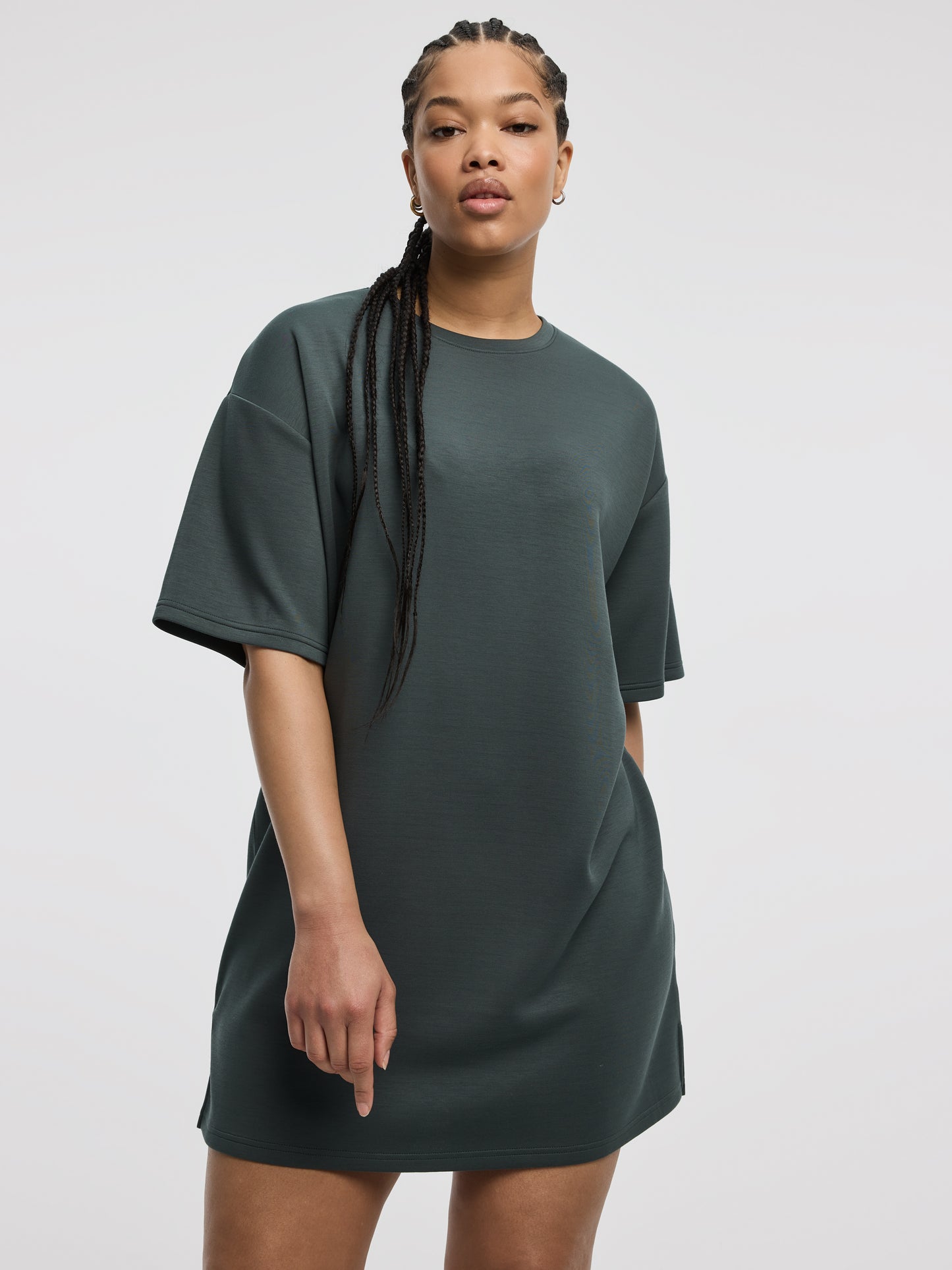 high low t shirt dress Loulou de Saison Igari Asymmetric T-Shirt Dress