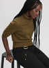 Cashmere-Blend Elbow-Sleeve Turtleneck Sweater