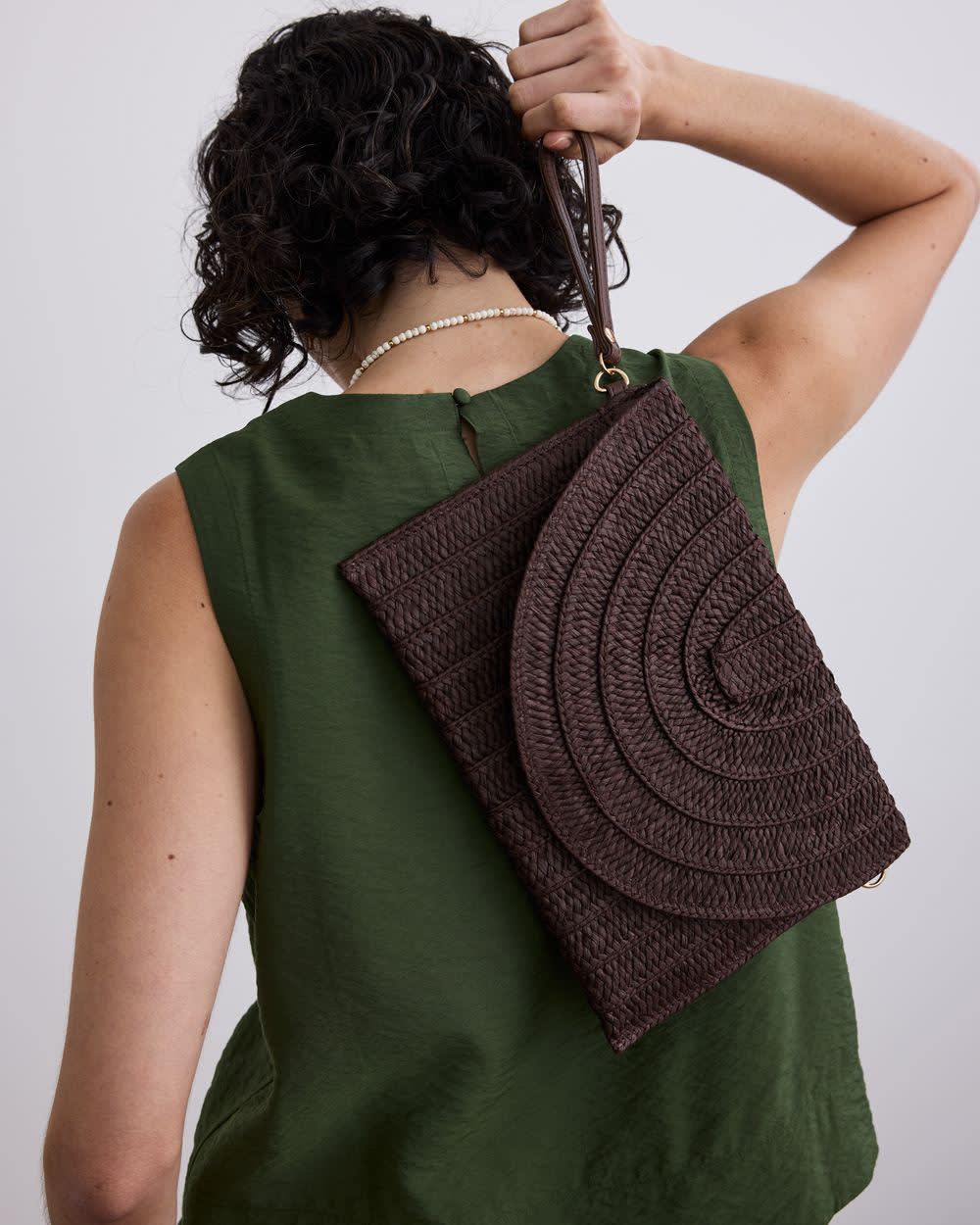 Straw Envelope Bag