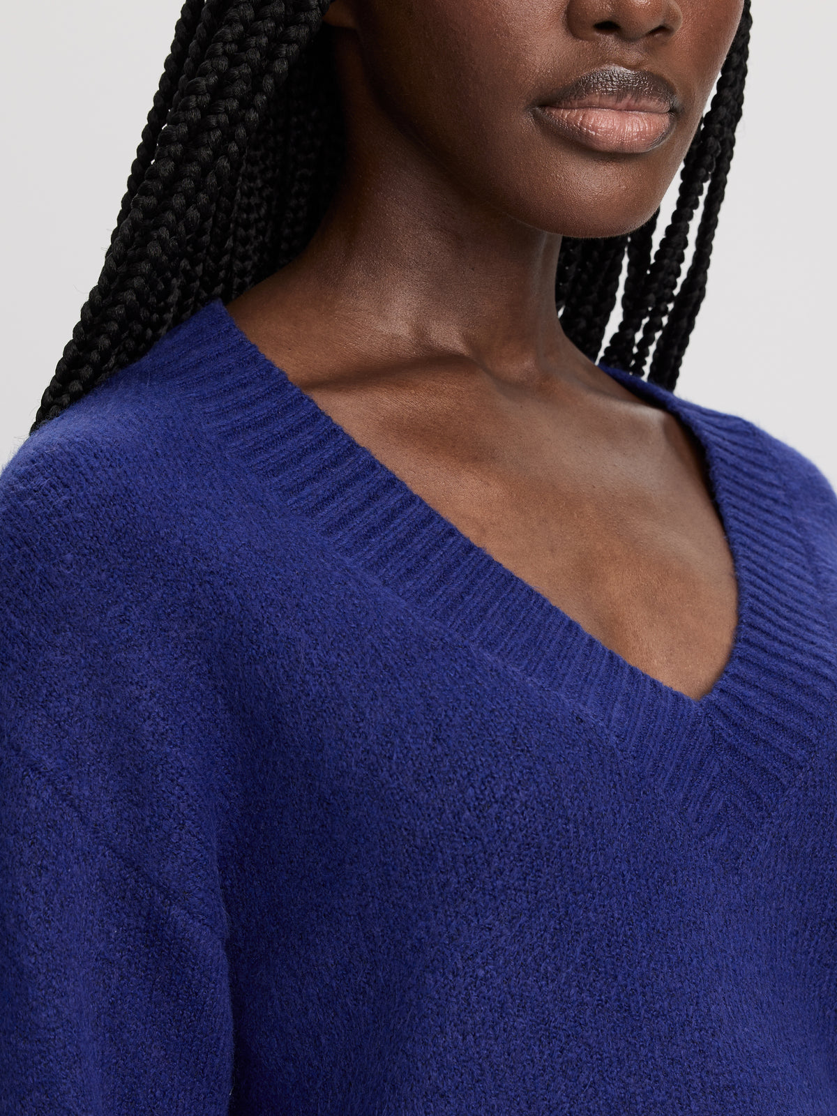 Long-Sleeve V-Neck PlushSoft Sweater