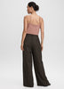 Pantalon carreauté à jambe large et taille haute - L’Intemporelle