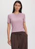 Long-Sleeve Crew-Neck Ribbed T-Shirt - R Essentials