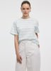 Striped Crew-Neck Boxy T-Shirt
