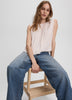 Crew-Neck Tank with Bubble Hem
